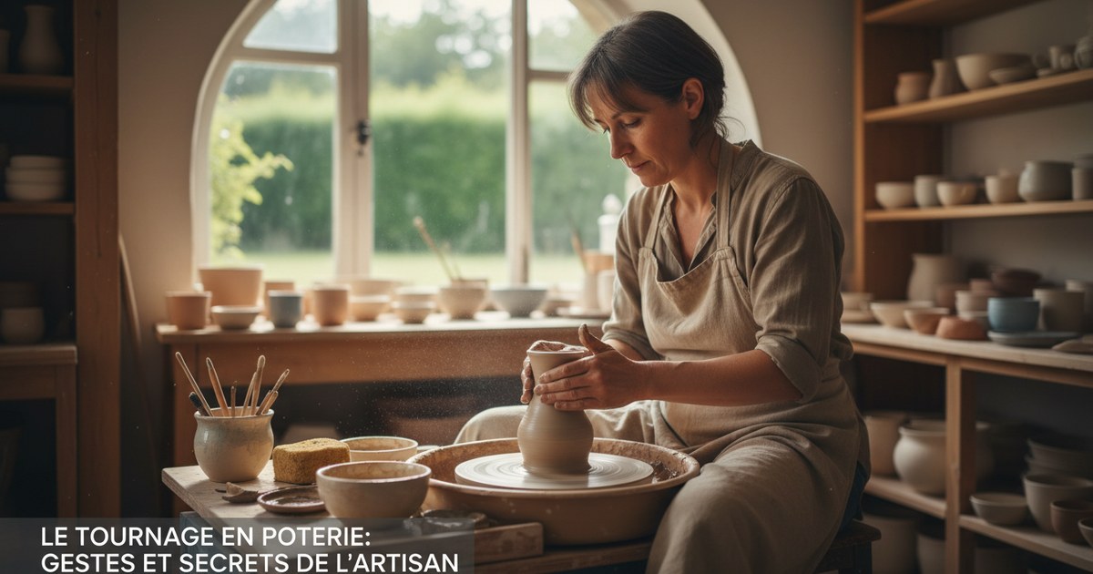 Le tournage en poterie : gestes et secrets de l’artisan